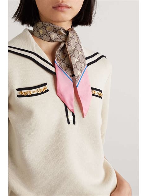 gucci small neck scarf|gucci scarf unisex.